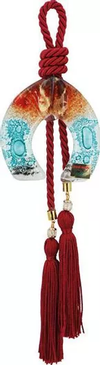 Marhome Κρεμαστό Γούρι Πέταλο από Γυαλί 30cm