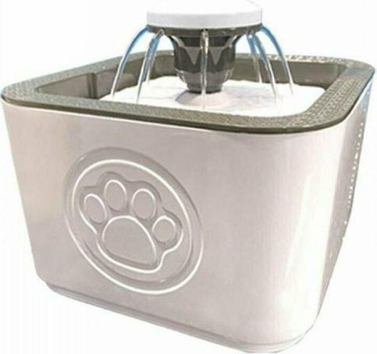 Συντριβάνι Γάτας Pet Water Fountain Αυτόματη Ποτίστρα Συντριβάνι Γάτας 2.5lt Γκρι