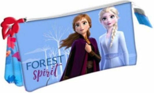 Κασετίνα Grupo Erik Disney Frozen με 3 Θήκες Γαλάζιο