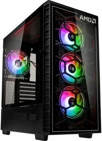 Gaming Κουτί Υπολογιστή Kolink Observatory Y AMD SE - ARGB Midi Tower Μαύρο