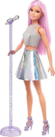 Barbie Pop Star με Μικρόφωνο για 3+ Ετών