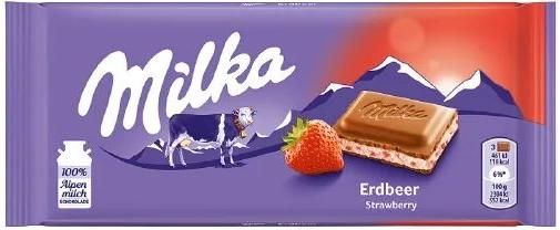 Σοκολάτα Γάλακτος Milka Strawberry Yoghurt 100gr