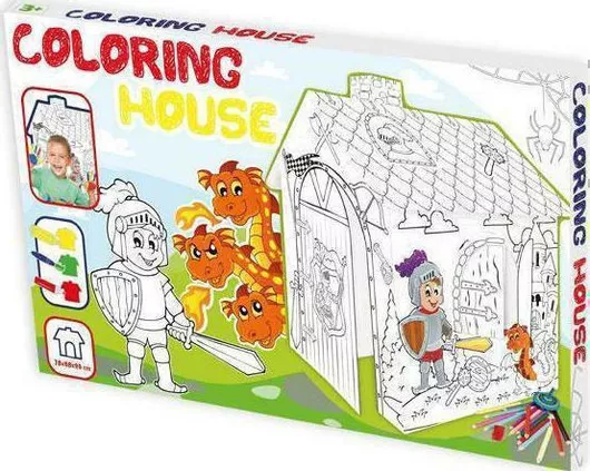 Ζωγραφική Mochtoys Χάρτινο Σπίτι Ζωγραφικής για 3+ Ετών