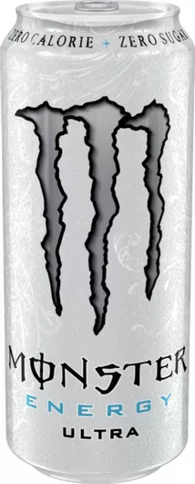 Monster Ultra Energy Drink White με Ανθρακικό Χωρίς Ζάχαρη σε Κουτί 500ml