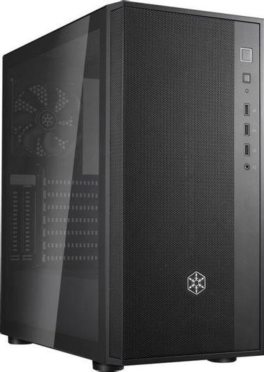Gaming Κουτί Υπολογιστή Silverstone Fara R1 V2 Midi Tower με Πλαϊνό Παράθυρο Μαύρο