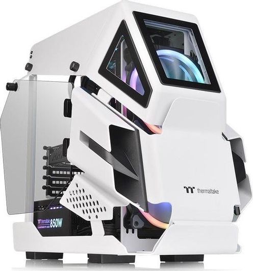 Gaming Κουτί Υπολογιστή Thermaltake AH T200 Micro Tower με Πλαϊνό Παράθυρο Λευκό