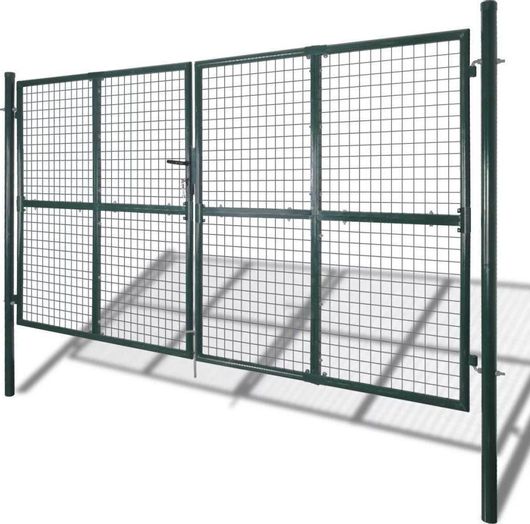 Πορτα Περίφραξης Κήπου με Πλέγμα 289x200cm / 306x250cm Πράσινο