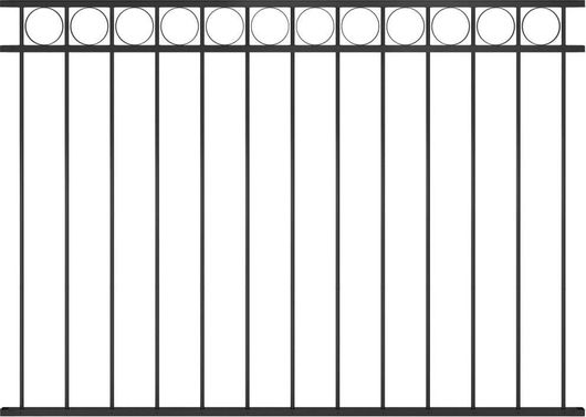 Πάνελ Περίφραξης Vidaxl 1.7x1.2m Ατσάλι Μαύρο