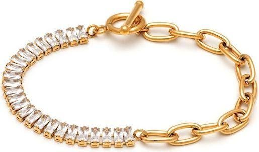 Βραχιόλι Αλυσίδα Visetti HT-WBR061G από Ανοξείδωτο Ατσάλι