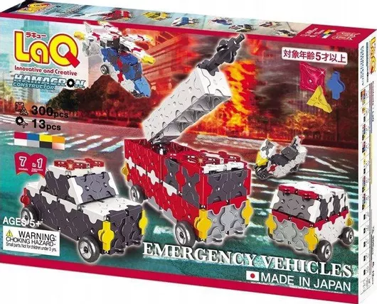 LaQ Εκπαιδευτικά Τουβλάκια Emergency Vehicles για 5+ Ετών 313τμχ