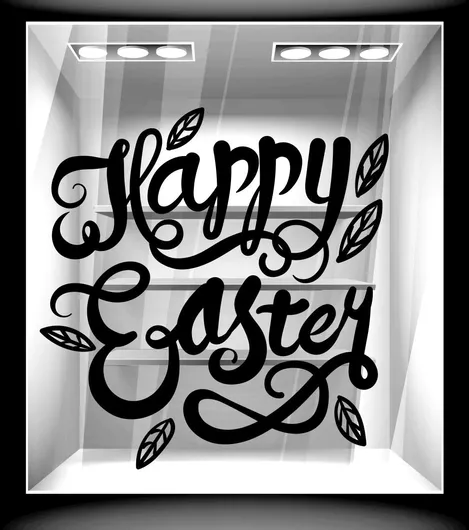 Orafol Αυτοκόλλητο Βιτρίνας Πασχαλινό 50x50cm Κόκκινο EA 10116-244 1τμχ