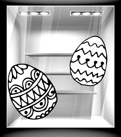 Orafol Αυτοκόλλητο Βιτρίνας Πασχαλινό Χρυσό EA 10109-248 1τμχ