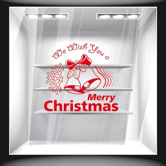 Orafol Αυτοκόλλητο Βιτρίνας Χριστουγέννων Κόκκινο XS 18198-244 1τμχ