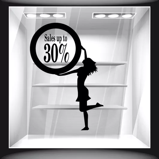 Orafol Αυτοκόλλητο Βιτρίνας Εκπτώσεων Πράσινο S 11888-245 1τμχ