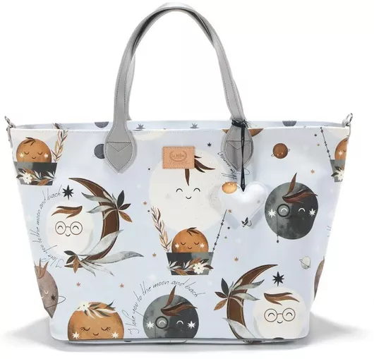 La Millou Τσάντα-Αλλαξιέρα Ώμου/Χειρός Fly Me To The Moon Μπλε 56x35cm