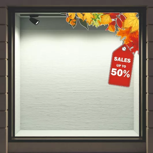 Αυτοκόλλητο Βιτρίνας Εκπτώσεις 44 50cm X 47cm