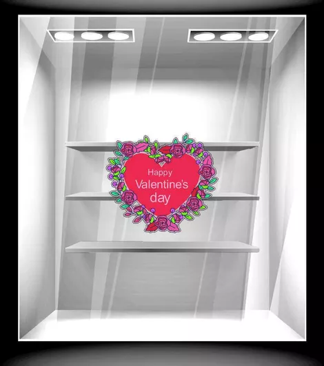 Αυτοκόλλητο Αγίου Βαλεντίνου Αγίος Βαλεντίνος 45 120cm X 100cm