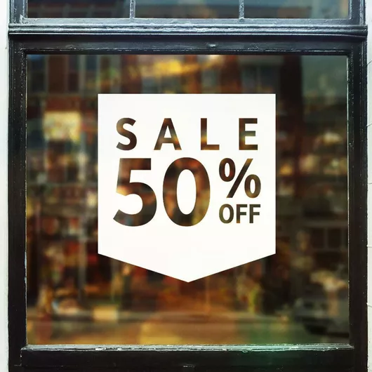 Orafol Αυτοκόλλητο Βιτρίνας Εκπτώσεων Πορτοκαλί S 12008-246 1τμχ