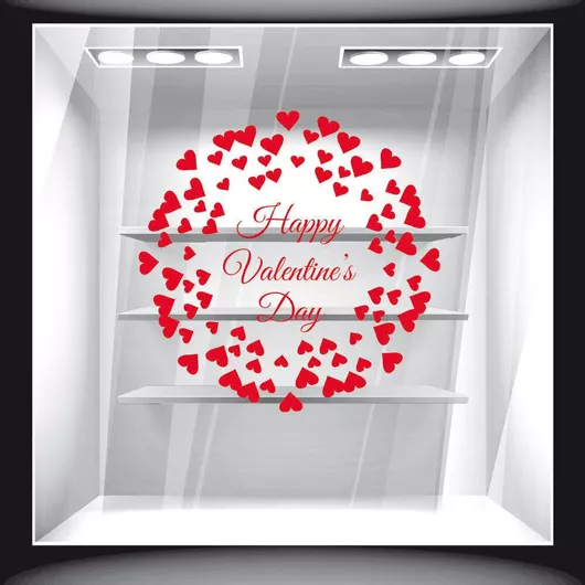 Orafol Αυτοκόλλητο Βιτρίνας Αγίου Βαλεντίνου VAL 10082-1261 1τμχ