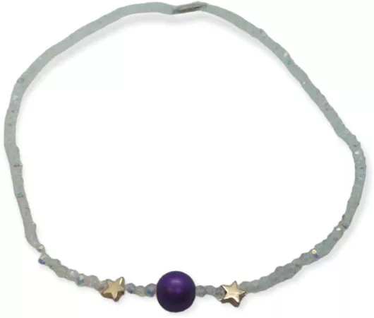 Κολιέ Γυναικειο Ananna Purple pearl