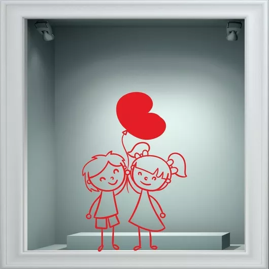 Αυτοκόλλητο Αγίου Βαλεντίνου - Αγίος Βαλεντίνος 100 - Μπλε Σκούρο