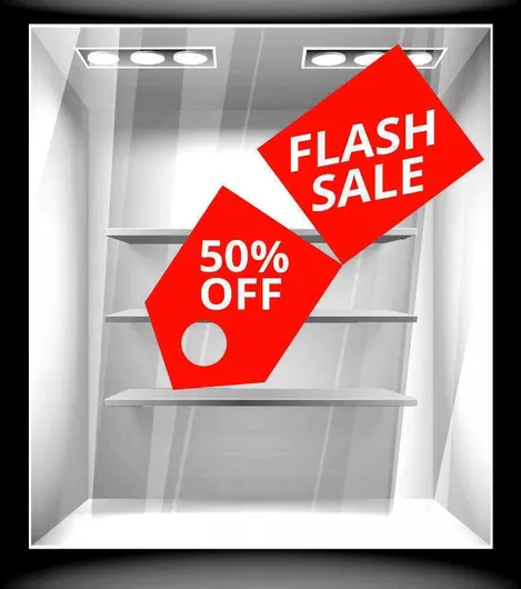 Orafol Αυτοκόλλητο Βιτρίνας Εκπτώσεων Λευκό S 12041-243 1τμχ