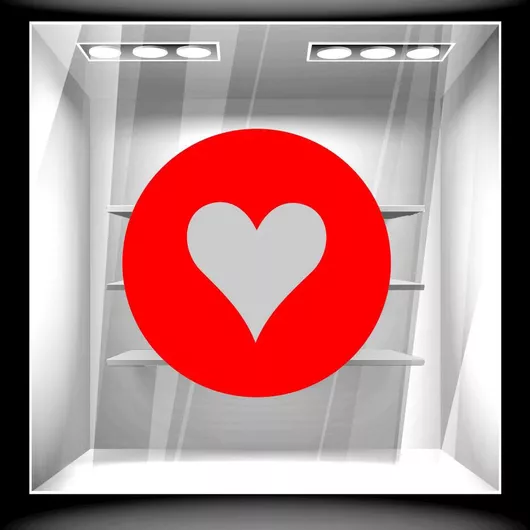 Αυτοκόλλητο Αγίου Βαλεντίνου Heart 120cm X 120cm