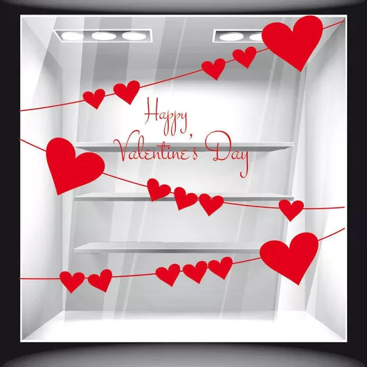 Orafol Αυτοκόλλητο Βιτρίνας Αγίου Βαλεντίνου VAL 10083-252 1τμχ