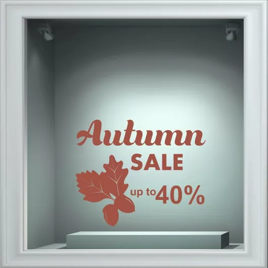 Orafol Αυτοκόλλητο Βιτρίνας Εκπτώσεων Καφέ AU 10063-1188 1τμχ