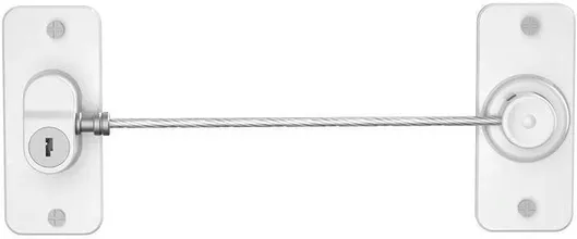 Προστατευτικό για Παράθυρο με Βίδες από Μέταλλο Λευκό