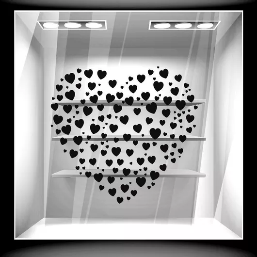 Orafol Αυτοκόλλητο Βιτρίνας Αγίου Βαλεντίνου Καφέ VAL 10115-1188 1τμχ