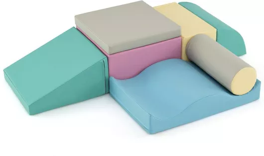 Costway με Επιφάνεια Αναρρίχησης από Ύφασμα Μπλε