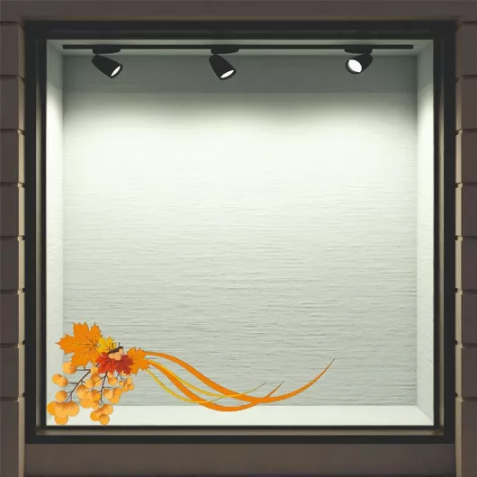 Αυτοκόλλητο Βιτρίνας Φθινιπωρινό 37 80cm X 30cm