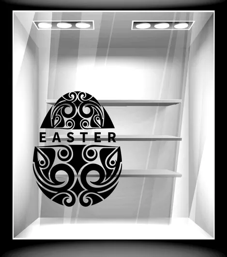 Orafol Αυτοκόλλητο Βιτρίνας Πασχαλινό Μπλε EA 10119-250 1τμχ