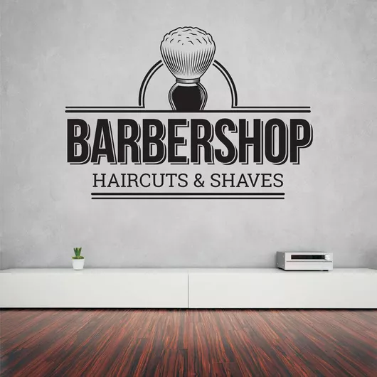 Αυτοκόλλητο Τοίχου Barber Shop 13 90cm X 60cm