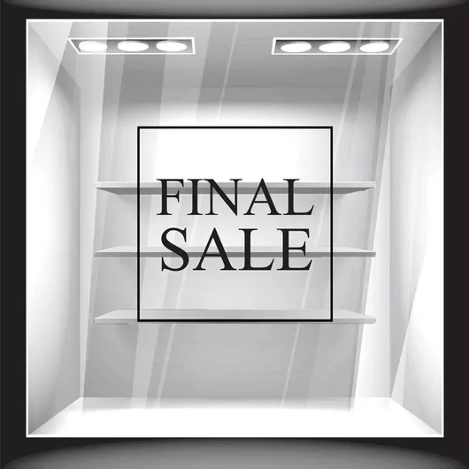 Αυτοκόλλητο Εκπτώσεων Εκπτωτικό 21 70cm X 70cm