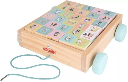 Moomin Εκπαιδευτικά Τουβλάκια Alphabet Block Wagon από Ξύλο