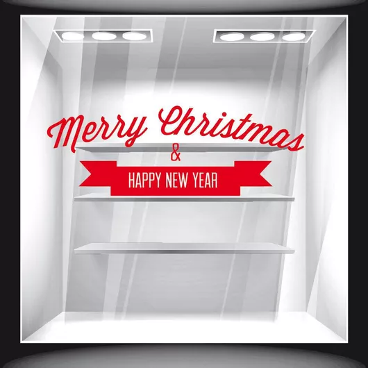 Orafol Αυτοκόλλητο Βιτρίνας Χριστουγέννων Κόκκινο XS 18028-244 1τμχ