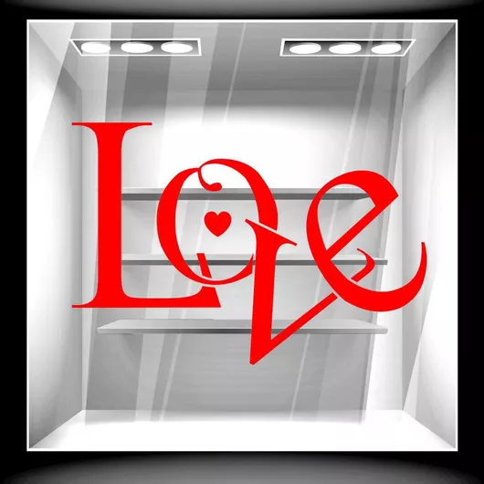 Orafol Αυτοκόλλητο Βιτρίνας Αγίου Βαλεντίνου Μπλε VAL 10106-250 1τμχ