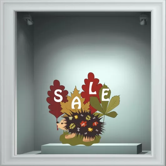 Αυτοκόλλητο Φθινοπωρινών Εκπτώσεων Εκπτώσεις 29 50cm X 46cm