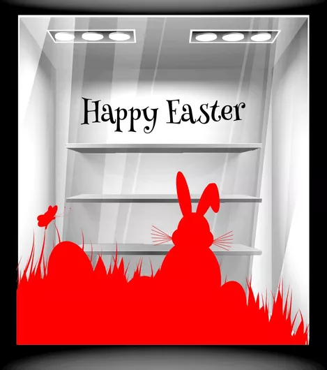 Orafol Αυτοκόλλητο Βιτρίνας Πασχαλινό Μπλε EA 10106-250 1τμχ