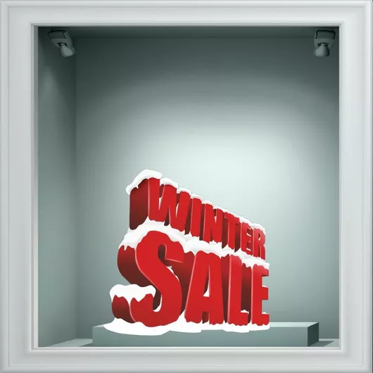 Αυτοκόλλητο Χειμερινών Εκπτώσεων Εκπτώσεις 41 120cm X 120cm