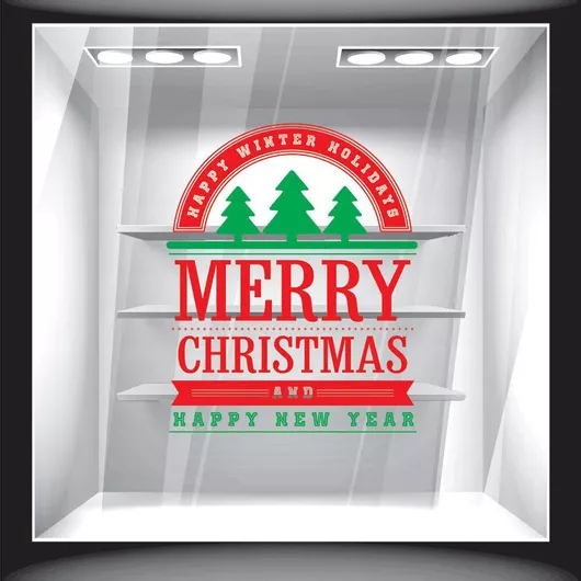 Orafol Αυτοκόλλητο Βιτρίνας Χριστουγέννων Καφέ XS 18046-1188 1τμχ