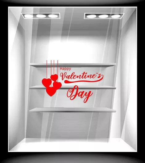 Orafol Αυτοκόλλητο Βιτρίνας Αγίου Βαλεντίνου VAL 10149-1262 1τμχ