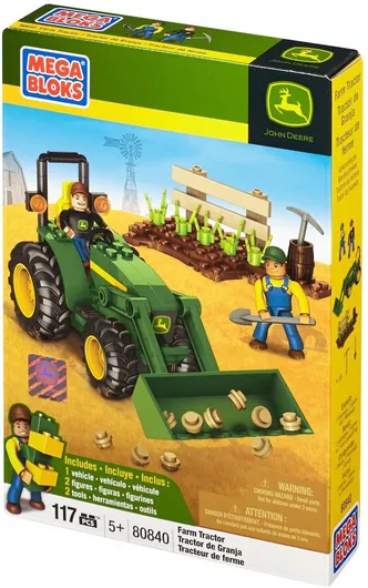 Mega Bloks Τουβλάκια World Builders, John Deere Farm Tractor για 5+ Ετών 119τμχ