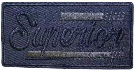 Θερμοκολλητική Στάμπα Μοτίφ Superior Μπλε Σκούρο 10cm X 5cm 1τεμ