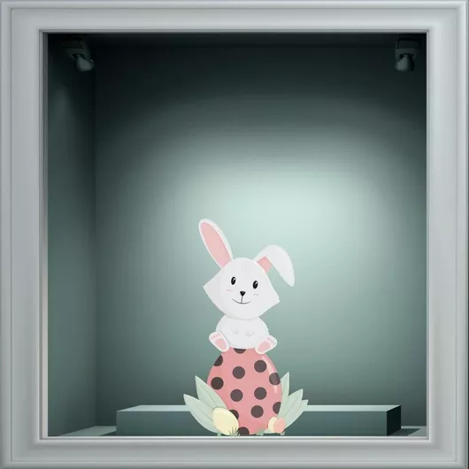 Αυτοκόλλητο Βιτρίνας - Πασχαλινό 50 - 120cm X 90cm