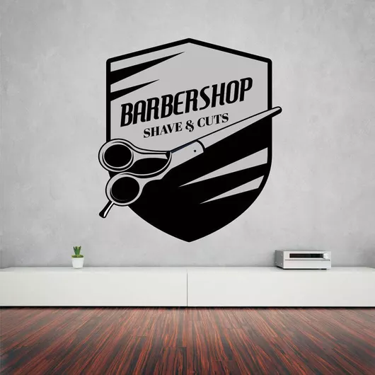 Αυτοκόλλητο Τοίχου Barber Shop 16 70cm X 77cm