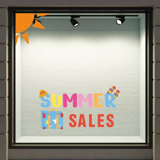 Αυτοκόλλητο Εκπτώσεων Summer Sale 49 120cm X 110cm