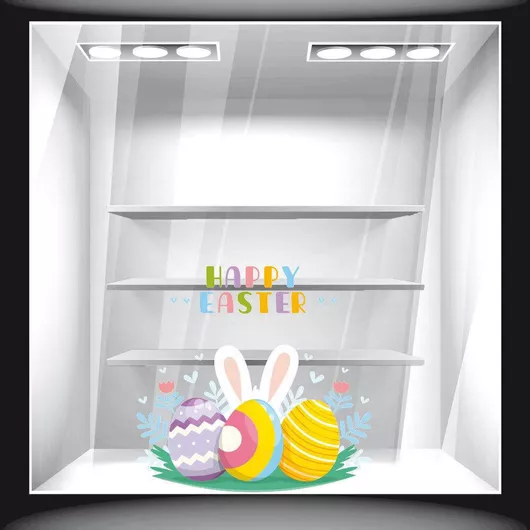 Αυτοκόλλητο Βιτρίνας Πασχαλινό 58 90cm X 90cm